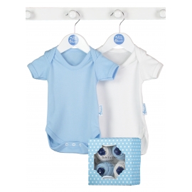 Bluebird - Cadou Baieti Baby Cupcake Bodysuit, 4 body-uri 3-6 luni