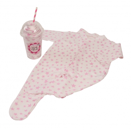Bluebird - Milkshake Sleepsuit Cadou body bebelusi roz