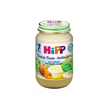 HIPP - Fruit-Duet Piersica, Caisa si Crema de Branza, 160 g, 7+ luni