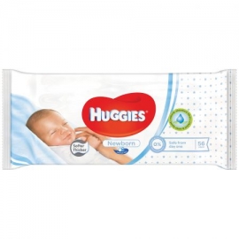 Huggies- Servetele umede bebelusi Newborn, 56buc