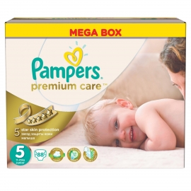 Pampers - Scutece Premium Care 5 Mega Box 88 buc