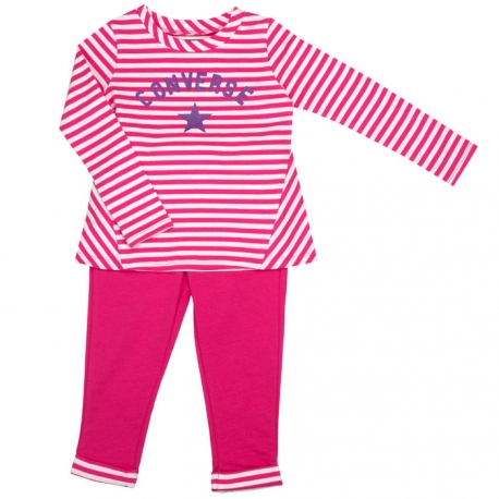 Converse - All Star Infant Set Bluza si Pantaloni, Pk Paper