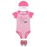 Converse - All Star Infant Set 3 piese, 0-6 luni, Mod Pink