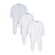 Mothercare - Pijamale body all-in-one Blue Pack, 3 buc, Bleu