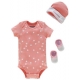 Converse - All Star Infant Set 3 piese, 0-6 luni, Pink Stars