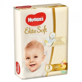 Huggies - Scutece Elite Soft 3, 5–9 kg, 80 buc