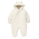Mothercare - Salopeta Fluffy Snowsuit, White