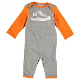 Converse - Salopeta All Star Infant Body All-in-one, Grey/Orange