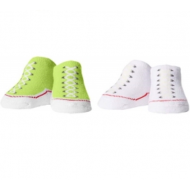 Converse - All Star Infant Booties, 0-6 luni, Alb/Verde