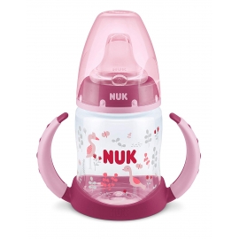 NUK - Canita cu manere First Choice+ 150ml, 6 luni+, Flamingo