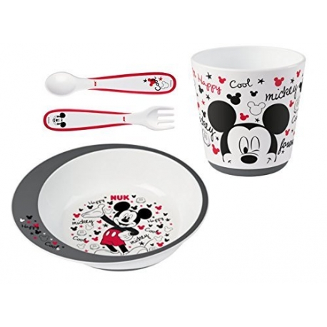 NUK - Set 4 piese mic dejun, Disney Mickey Mouse