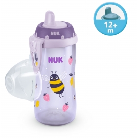 NUK - Cana cu cioc tare Kiddy Cup 300ml, 12 luni+, Albine