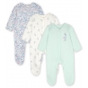 Mothercare - Pijamale body all-in-one Girl Bunny, 3 buc