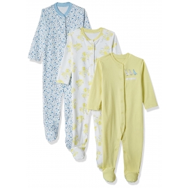 Mothercare - Pijamale body all-in-one Pretty Geese, 3 buc