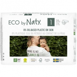 ECO by Naty - Scutece marimea 1, 25buc, 2-5kg