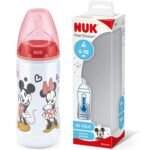 NUK - Biberon First Choice+ 300ml, 6-18 luni, Disney Minnie Mouse