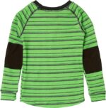 Helly Hansen - Set imbracaminte termica copii Boys K Hh Graphic Lifa Merino cu lana merinos, verde/negru - imagine 3
