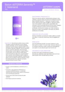 doTERRA - Baton Serenity+ Valerian Stick, crema pentru calmare si odihna - imagine 5